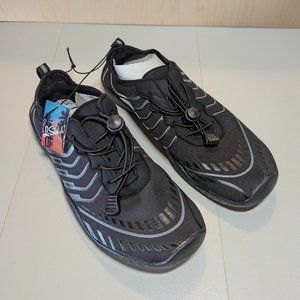 La Sheelah Women Summer Draw String Slip On Lightweight Water Shoes - Black